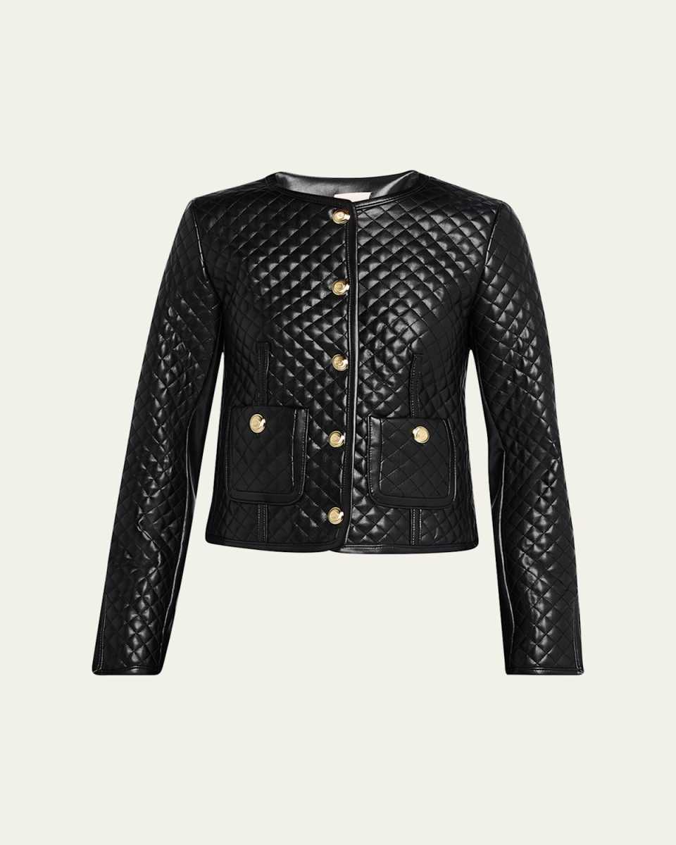 Brooke Quilted Vegan Leather Jacket